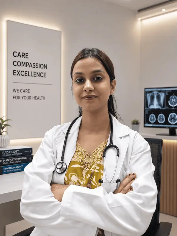 Dr. Tanya Jain, radiologist at Om Imaging Centre